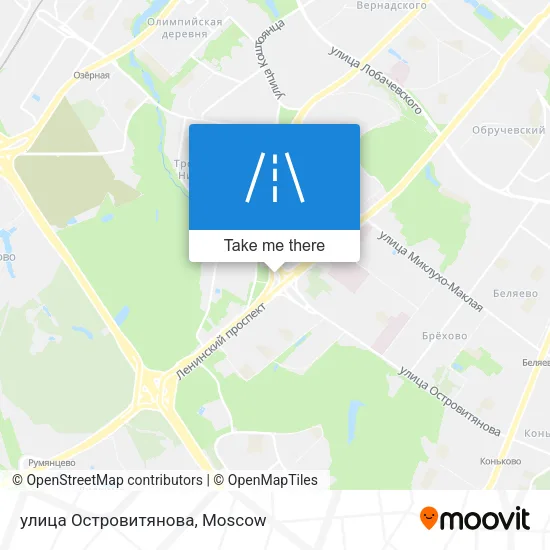 улица Островитянова map