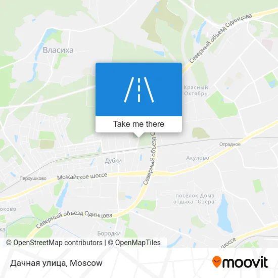 Дачная улица map
