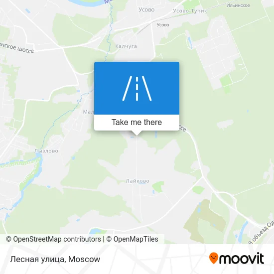 Лесная улица map