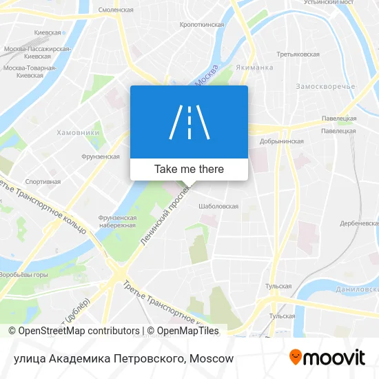 улица Академика Петровского map
