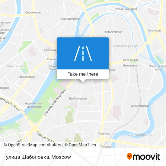 улица Шаболовка map