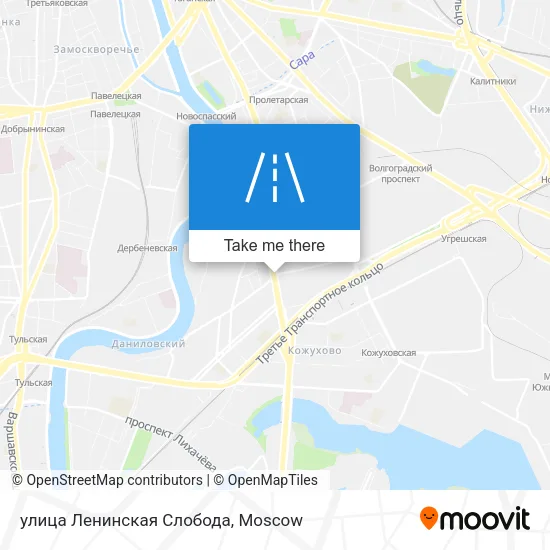 улица Ленинская Слобода map