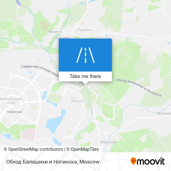 Обход Балашихи и Ногинска map