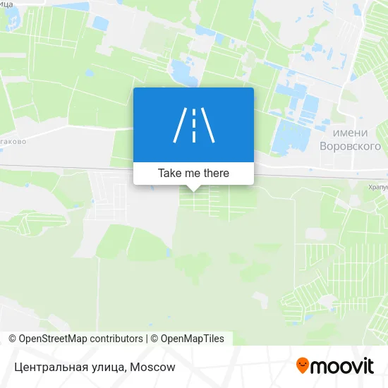 Центральная улица map