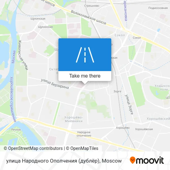улица Народного Ополчения (дублёр) map