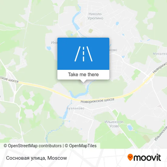 Сосновая улица map