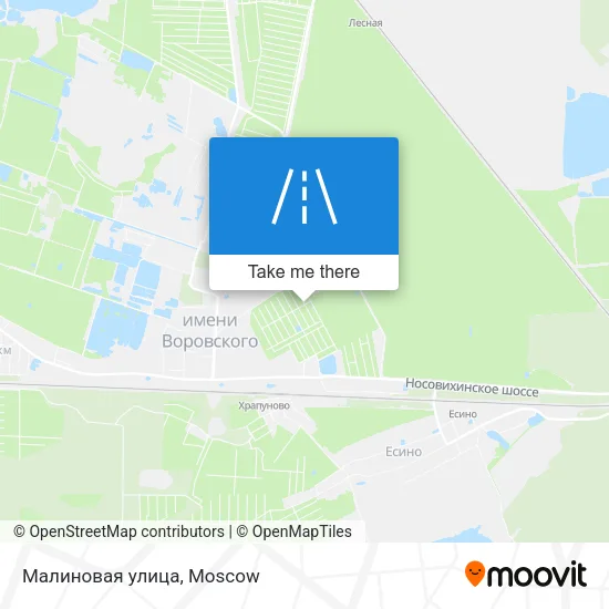Малиновая улица map