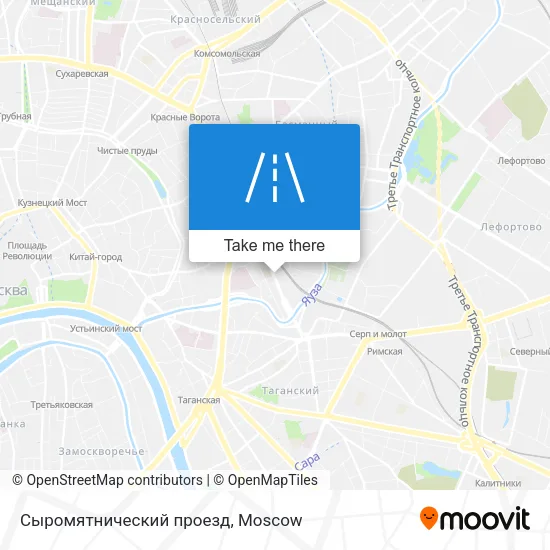 Сыромятнический проезд map