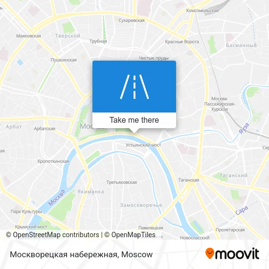 Москворецкая набережная map