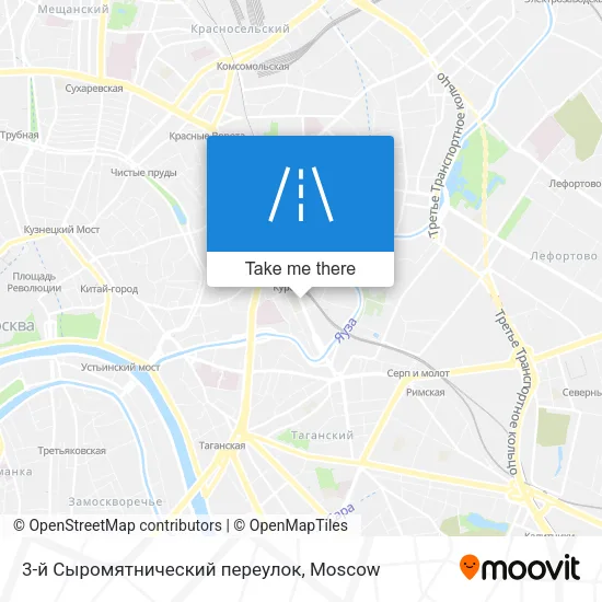 3-й Сыромятнический переулок map