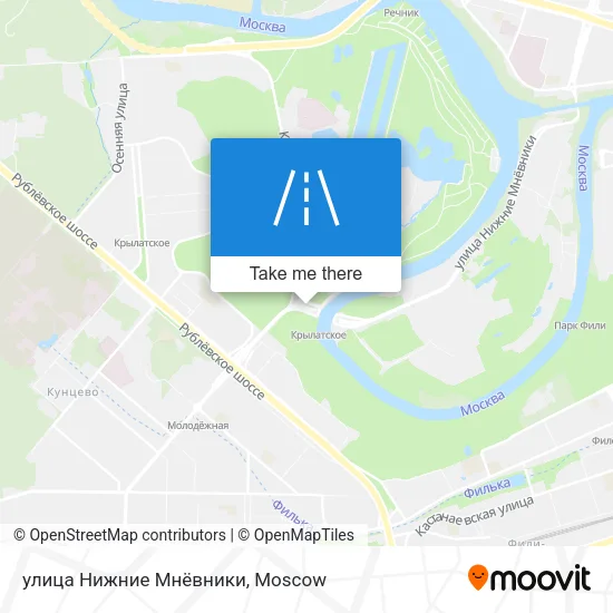 улица Нижние Мнёвники map