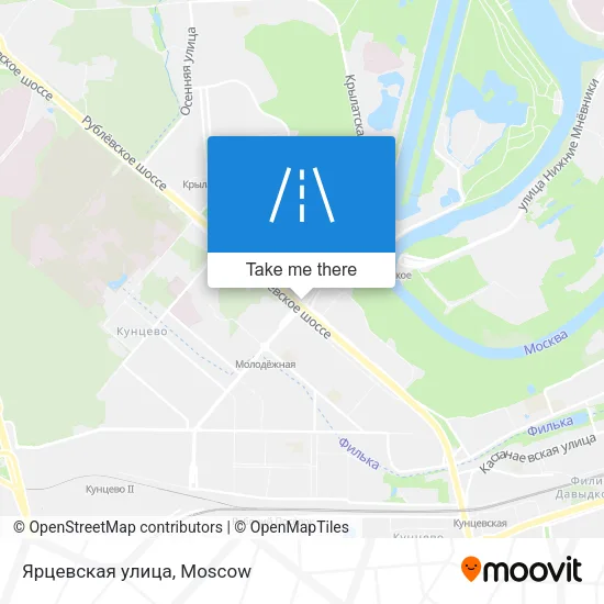 Ярцевская улица map