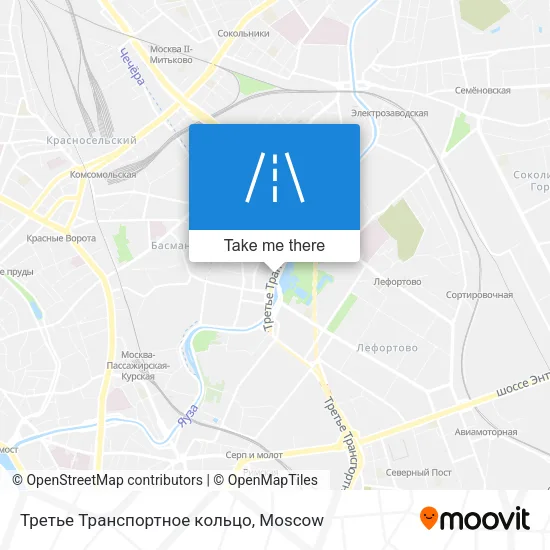 Третье Транспортное кольцо map