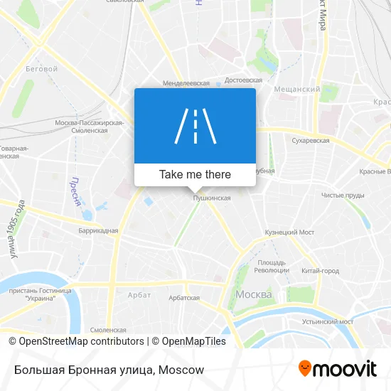 Большая Бронная улица map