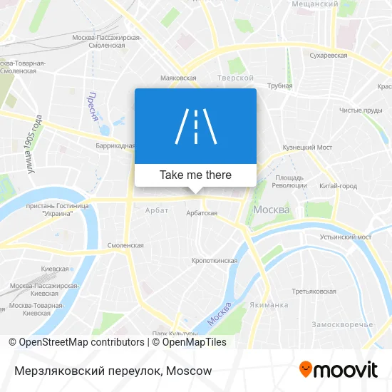 Мерзляковский переулок map
