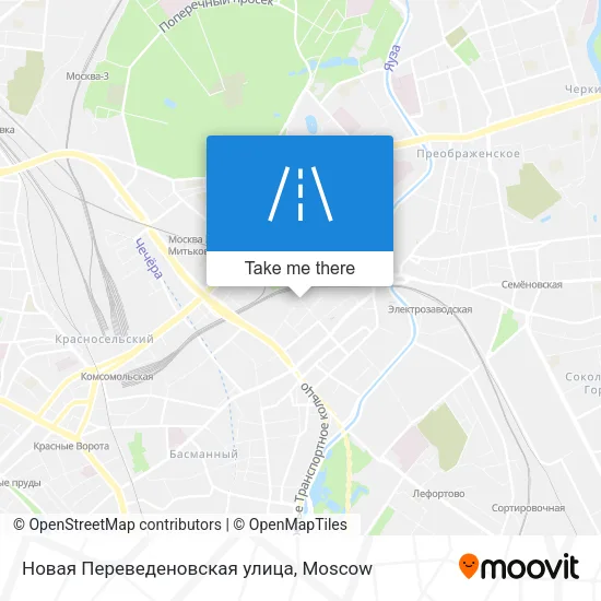 Новая Переведеновская улица map
