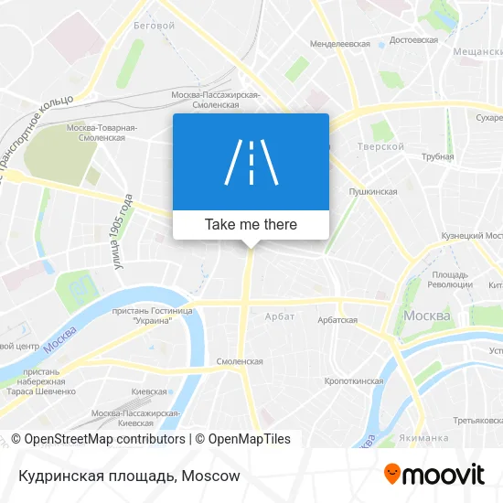Кудринская площадь map