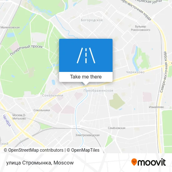 улица Стромынка map