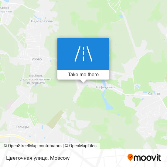 Цветочная улица map