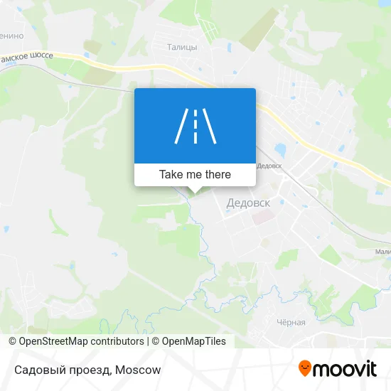 Садовый проезд map
