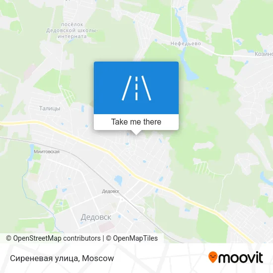Сиреневая улица map