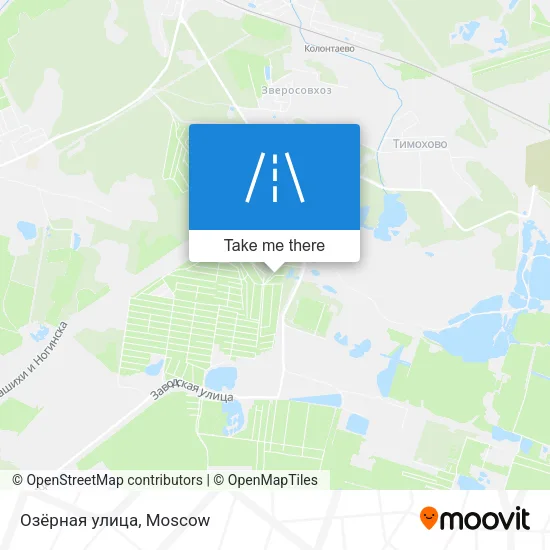 Озёрная улица map