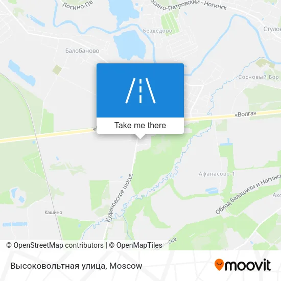 Высоковольтная улица map