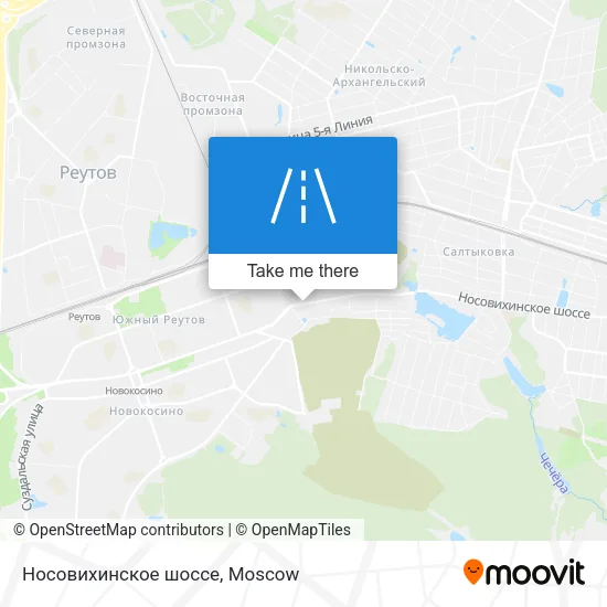 Носовихинское шоссе map