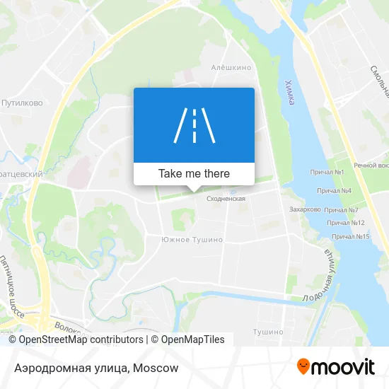 Аэродромная улица map