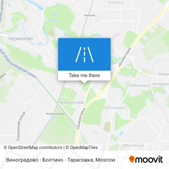 Виноградово - Болтино - Тарасовка map