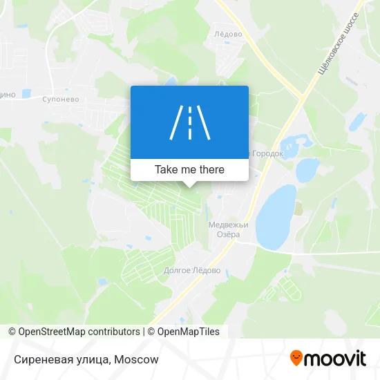 Сиреневая улица map