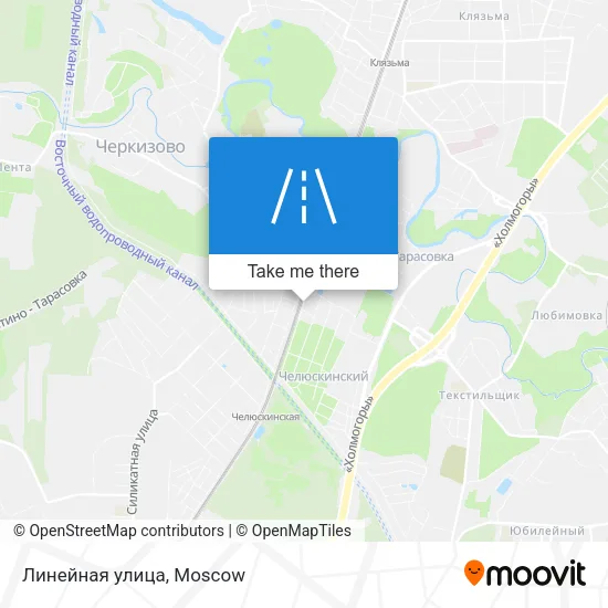 Линейная улица map