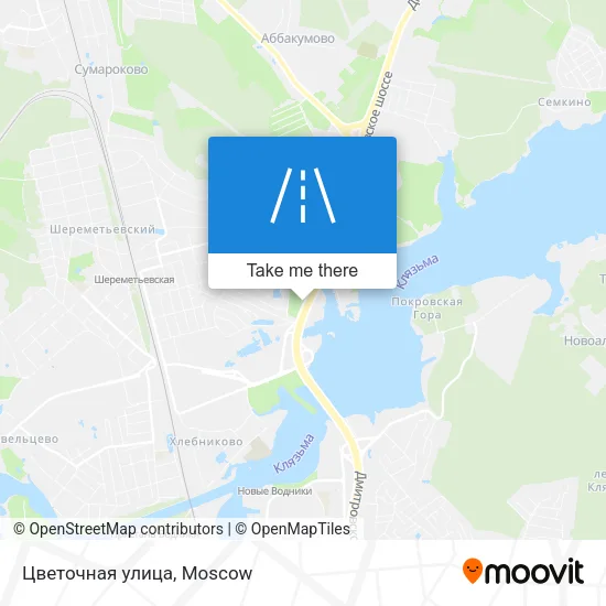 Цветочная улица map