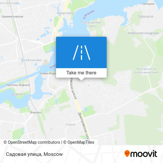 Садовая улица map