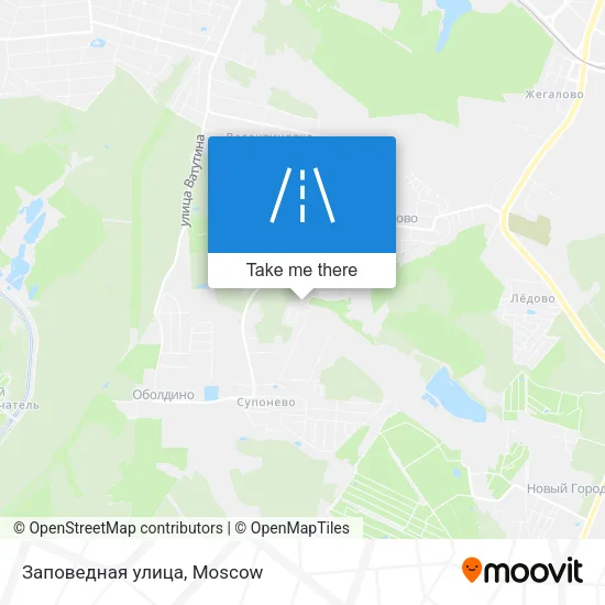 Заповедная улица map
