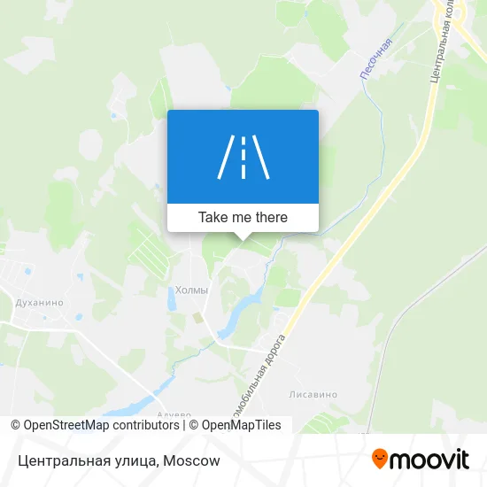 Центральная улица map