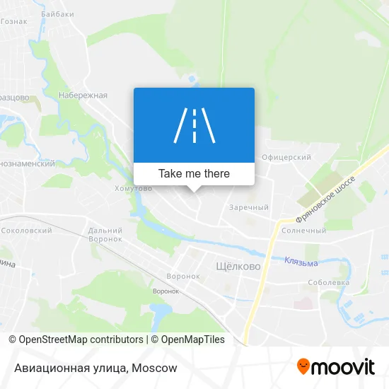 Авиационная улица map