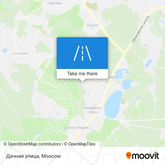 Дачная улица map