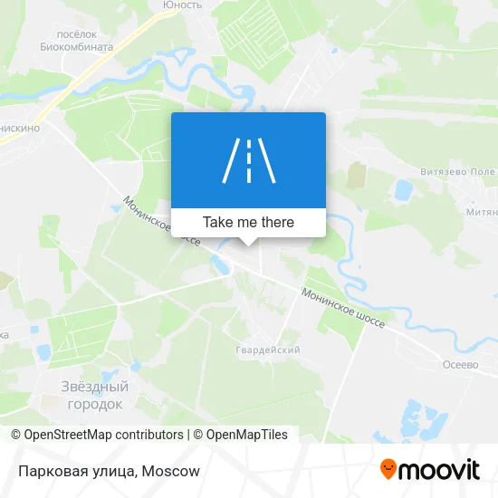 Парковая улица map