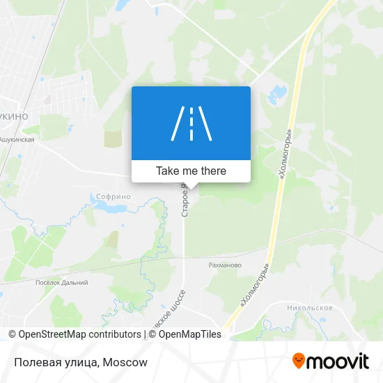 Полевая улица map