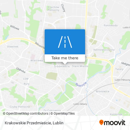 Krakowskie Przedmieście map