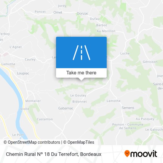 Chemin Rural Nº 18 Du Terrefort map
