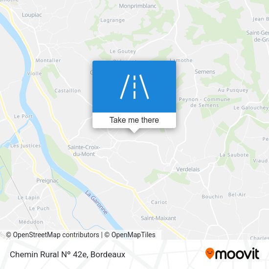 Chemin Rural Nº 42e map