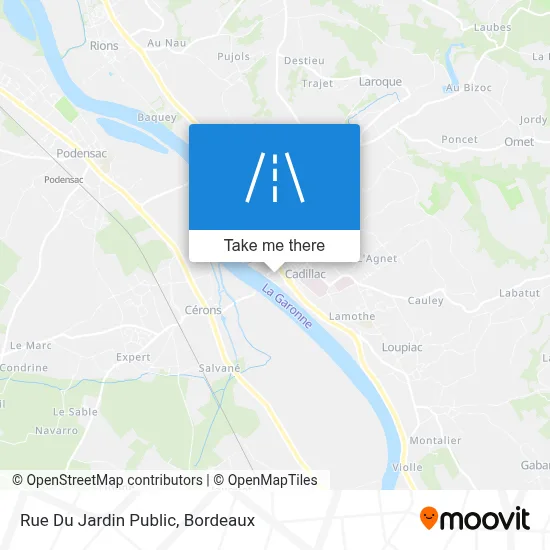 Rue Du Jardin Public map