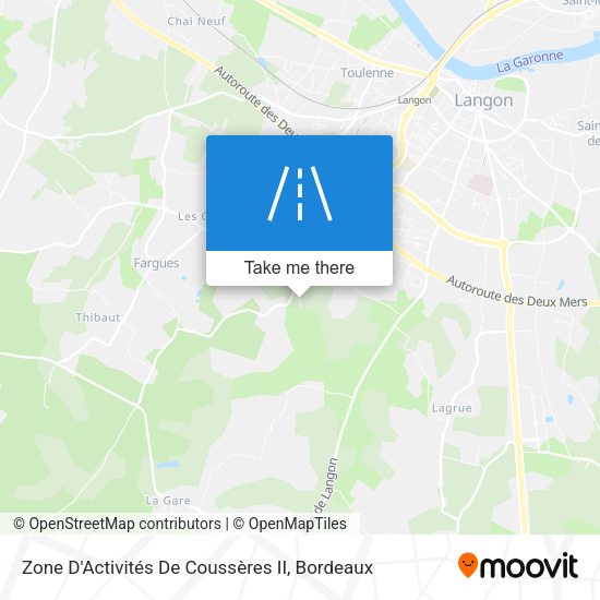 Zone D'Activités De Coussères II map
