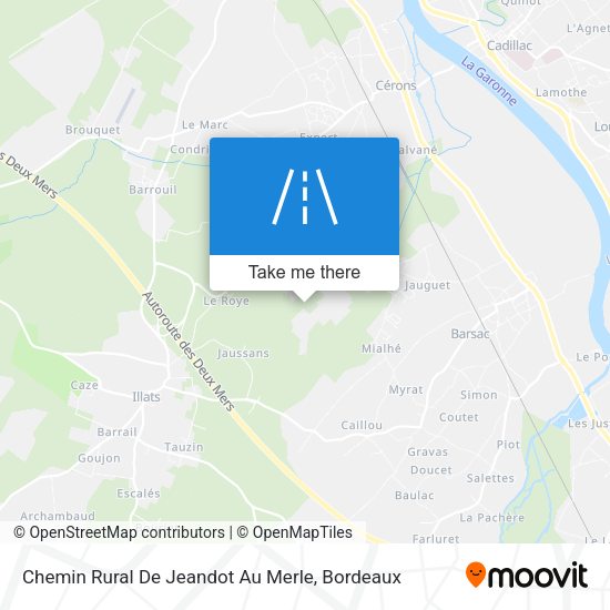 Chemin Rural De Jeandot Au Merle map