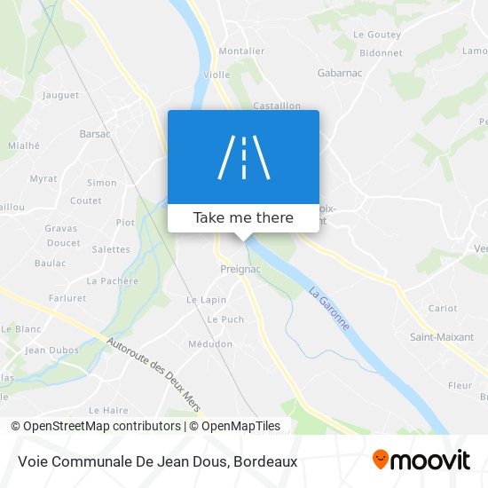 Voie Communale De Jean Dous map