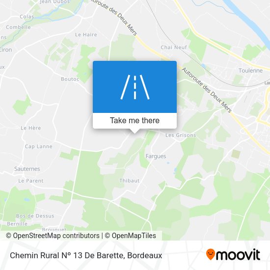 Chemin Rural Nº 13 De Barette map