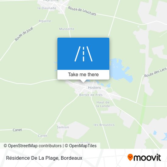 Résidence De La Plage map