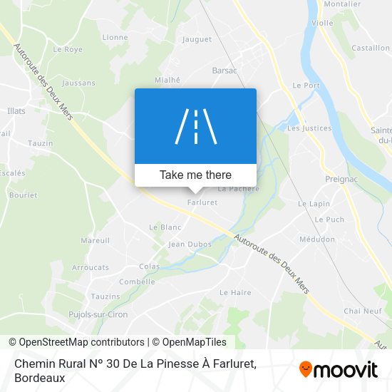 Chemin Rural Nº 30 De La Pinesse À Farluret map